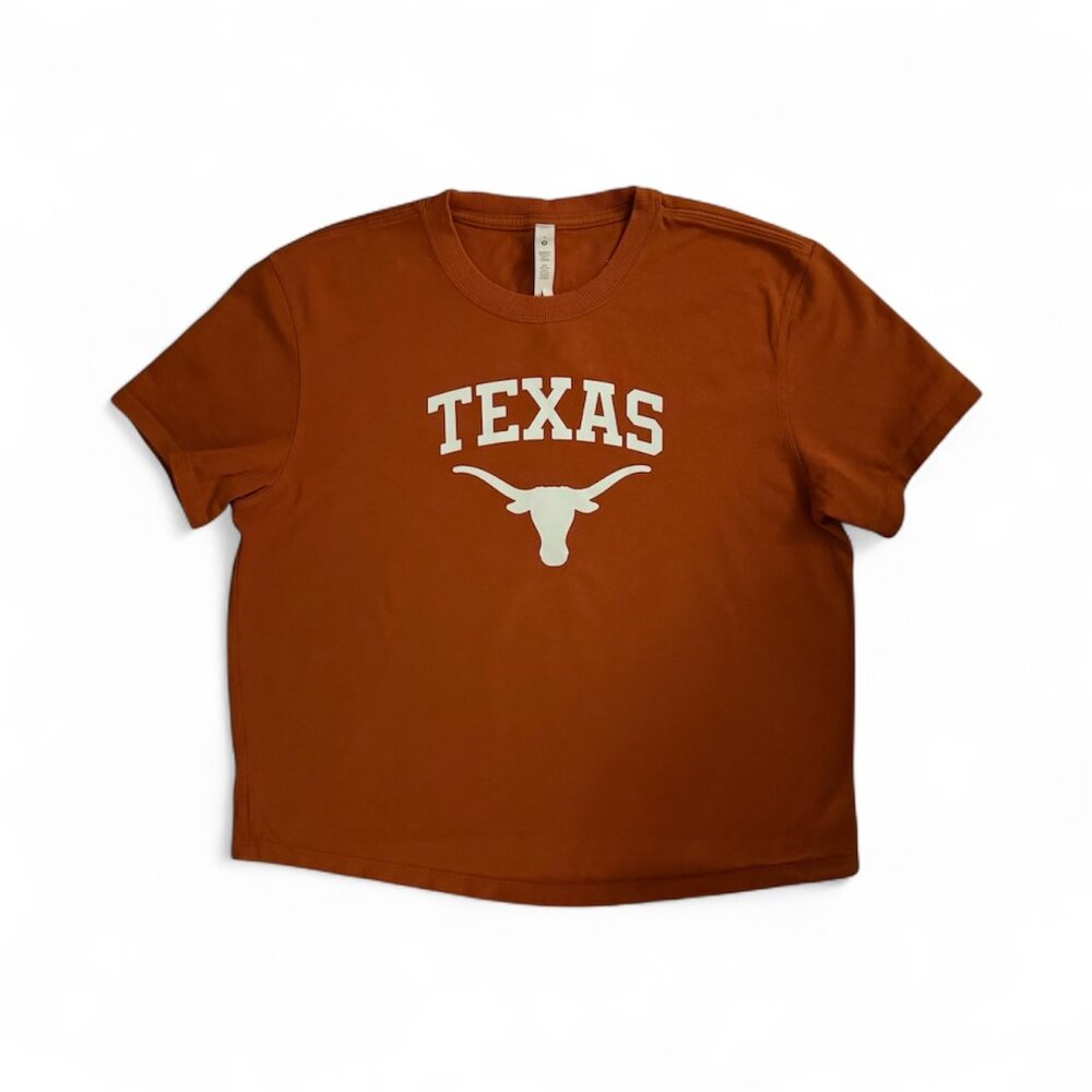 Lululemon University of Texas Longhorns Orange Short Sleeve Tee T-Shirt Size 6